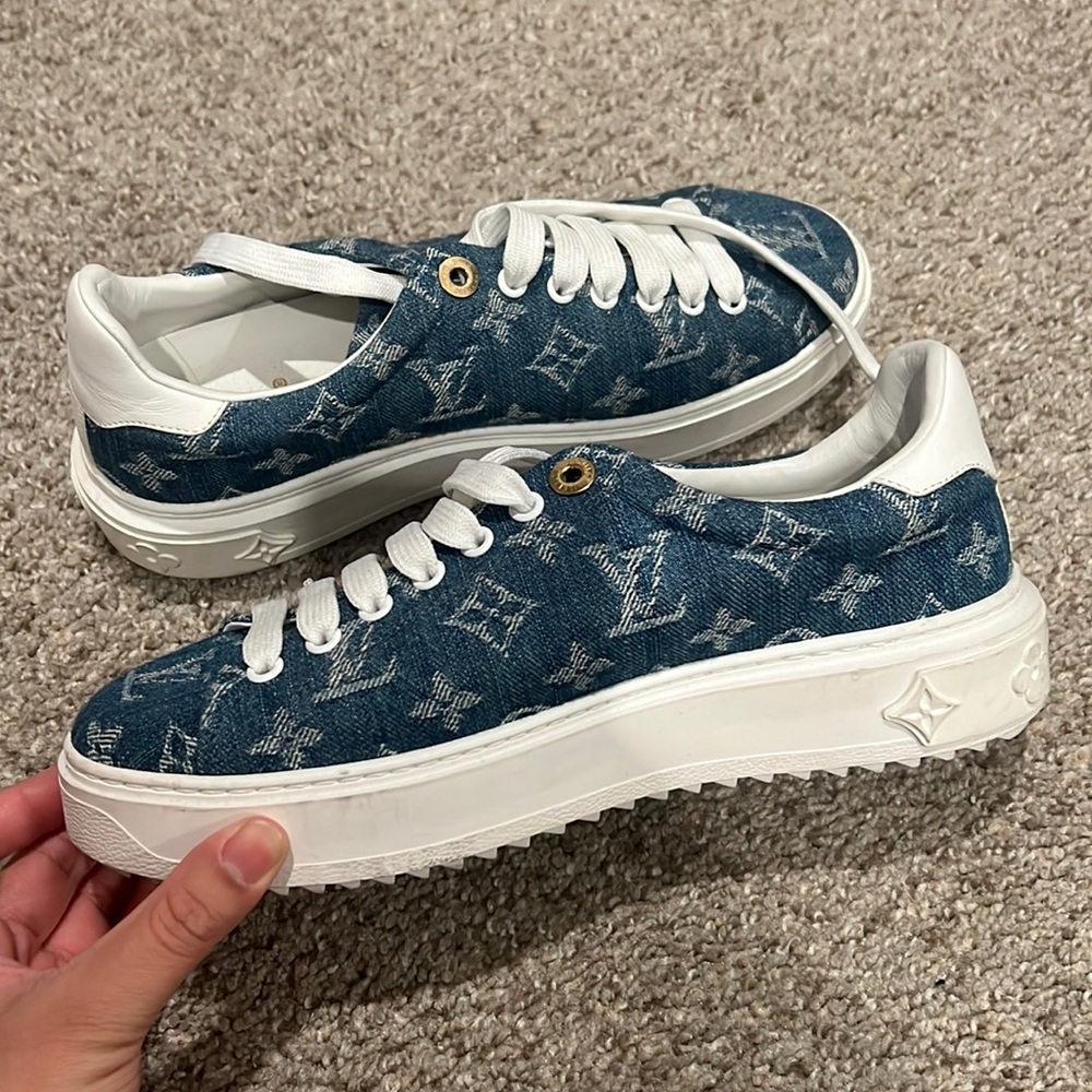Louis Vuitton Sneakers Denim Monogram